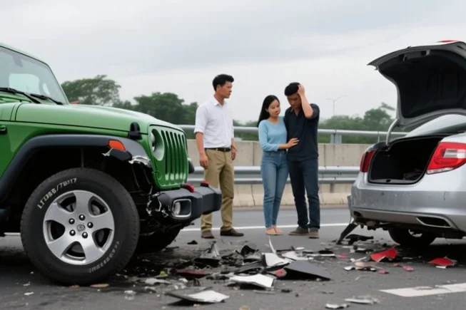 Tai nạn ô tô liên hoàn có được bồi thường bảo hiểm vật chất?