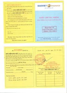 Mẫu giấy chứng nhận bảo hiểm tai nạn