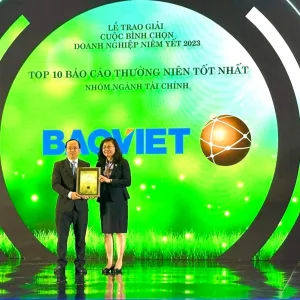 BẢO VIỆT ĐẠT TOP 10 BÁO CÁO THƯỜNG NIÊN TỐT NHẤT TRONG LĨNH VỰC TÀI CHÍNH VÀ GIÀNH GIẢI NHÌ BÁO CÁO PHÁT TRIỂN BỀN VỮNG
